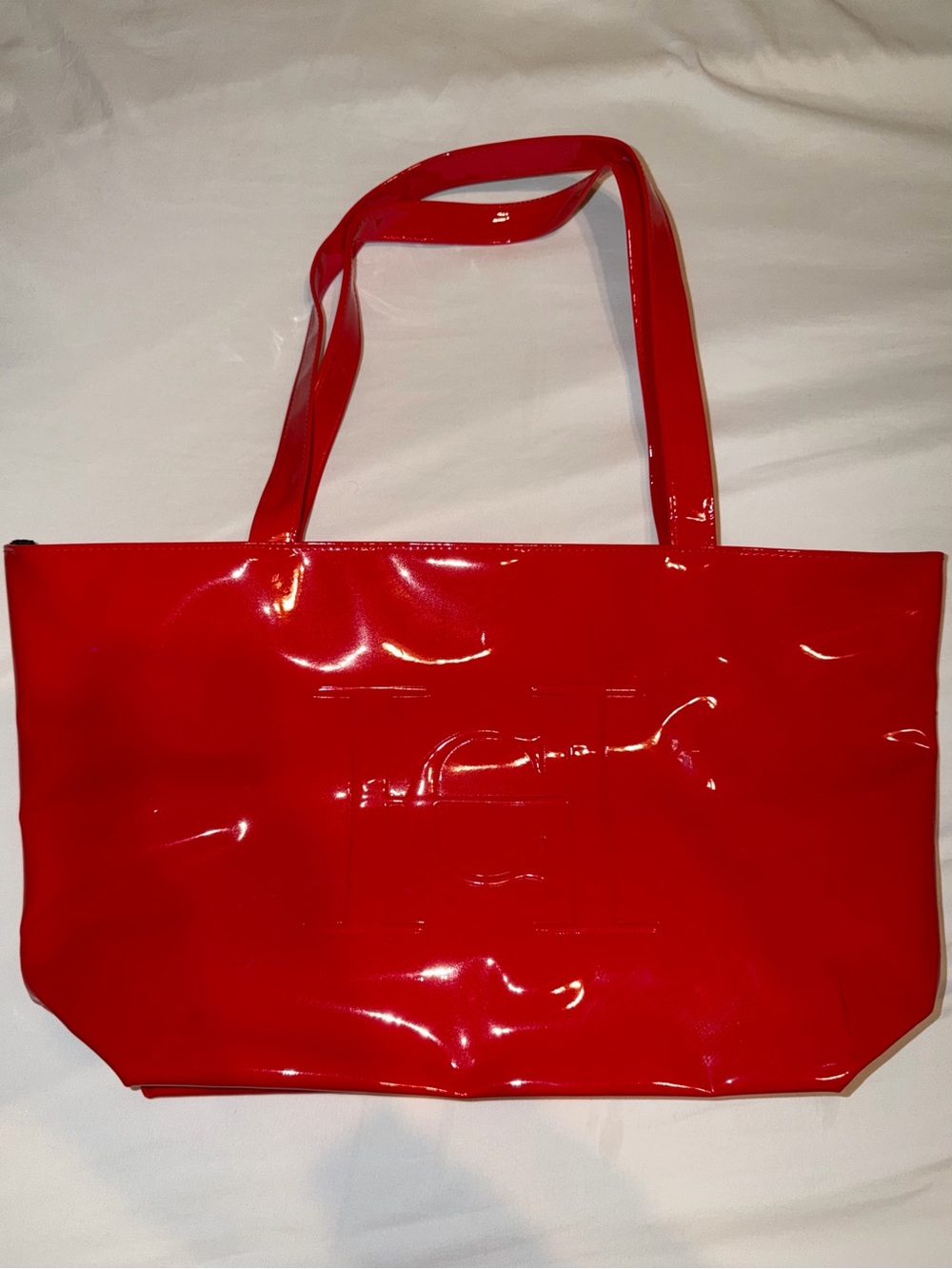 Carolina Herrera Good Girl Red Patent Tote Bag